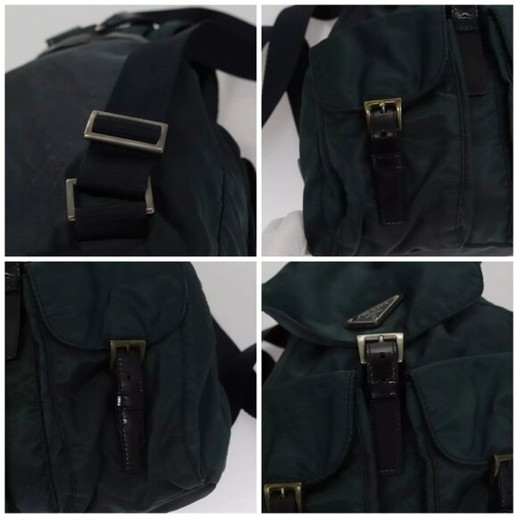 PRADA Backpack Nylon Green Auth 108311 - Picture 15 of 16